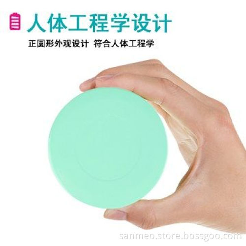 Portable Power Bank, 4,400mAh Elegant Circular Design, Special UV Painting, Power Capacity Indicator